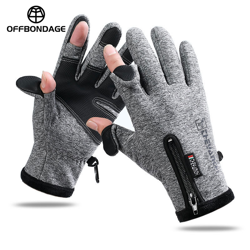 Spearfishing Glove - Zimowe ciepłe rękawice rowerowe z ekranem