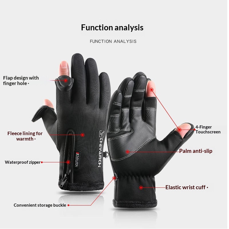Zimowe ciepłe rękawice rowerow – Spearfishing Glove recenzja i cena